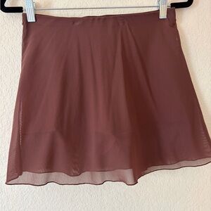 Los Angeles Apparel Brown Mini Skirt